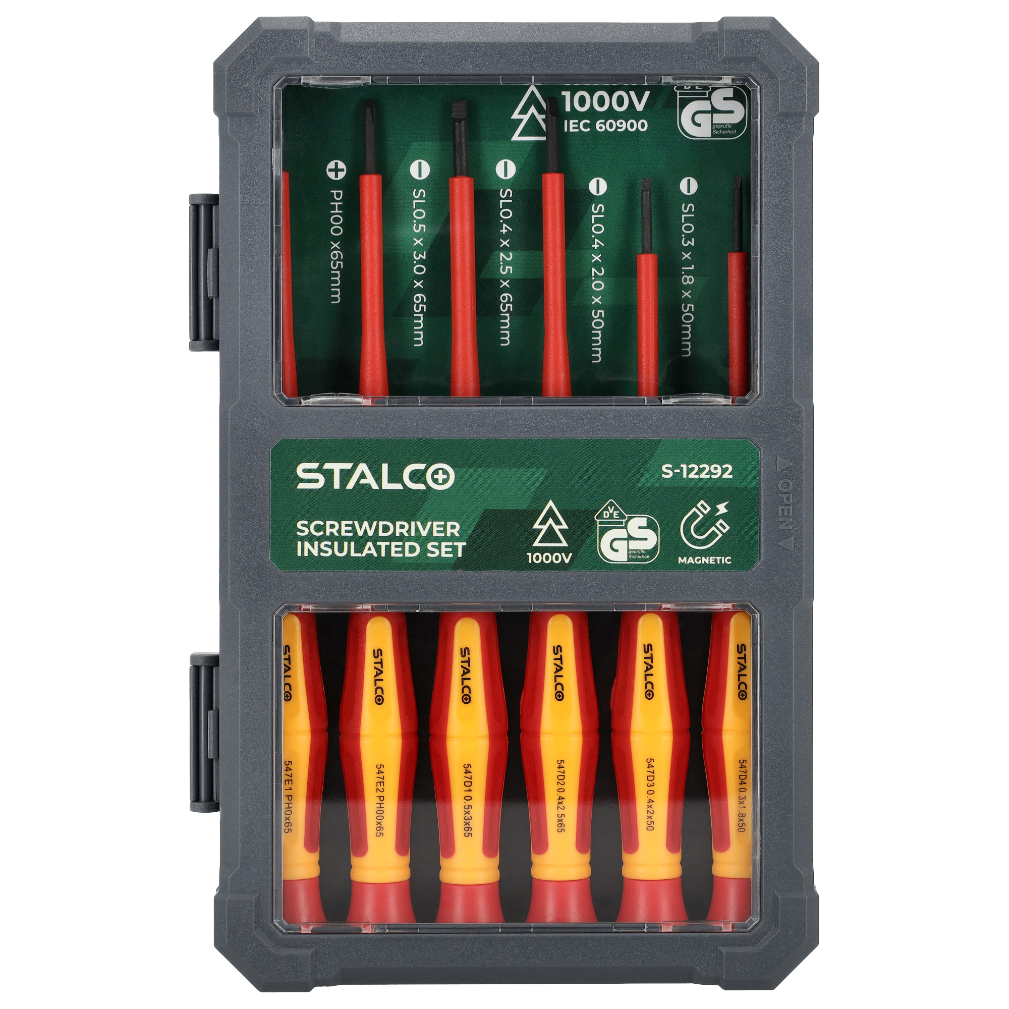 Wkrętaki elektrotechnicze 6 elem 1000V Stalco S-12292